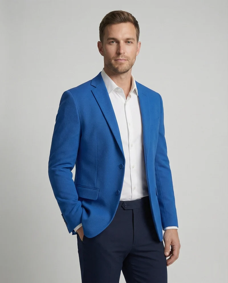 City Blazer Strukturstoff Herren