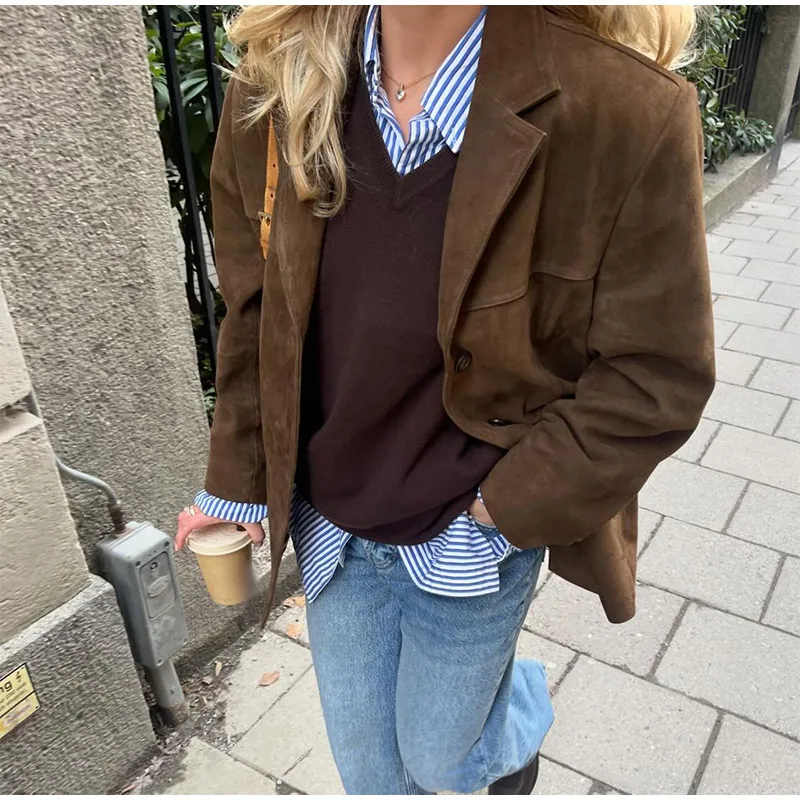 Elegante Wildlederjacke