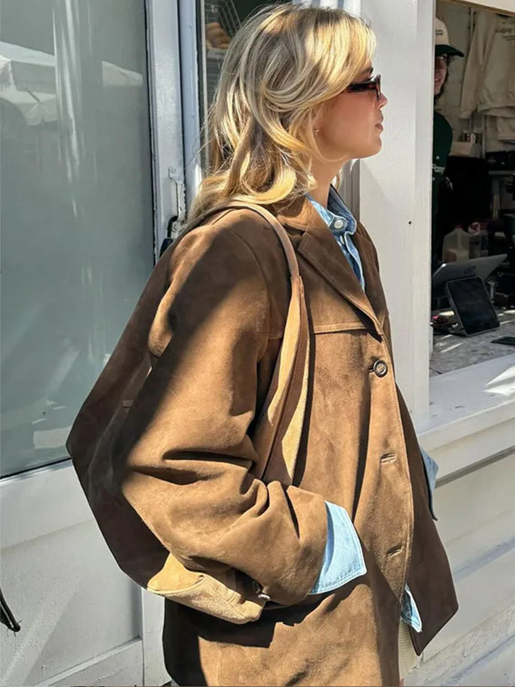 Elegante Wildlederjacke
