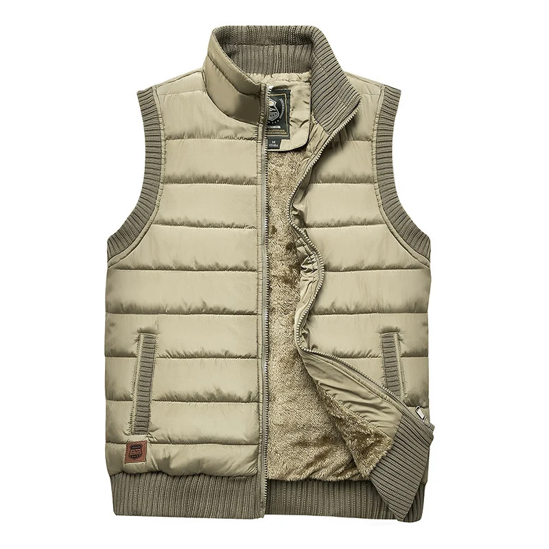Herren Gepolsterte Thermo‑Steppweste mit Teddy‑Fleece‑Futter und Rippenbündchen Nord Taschen