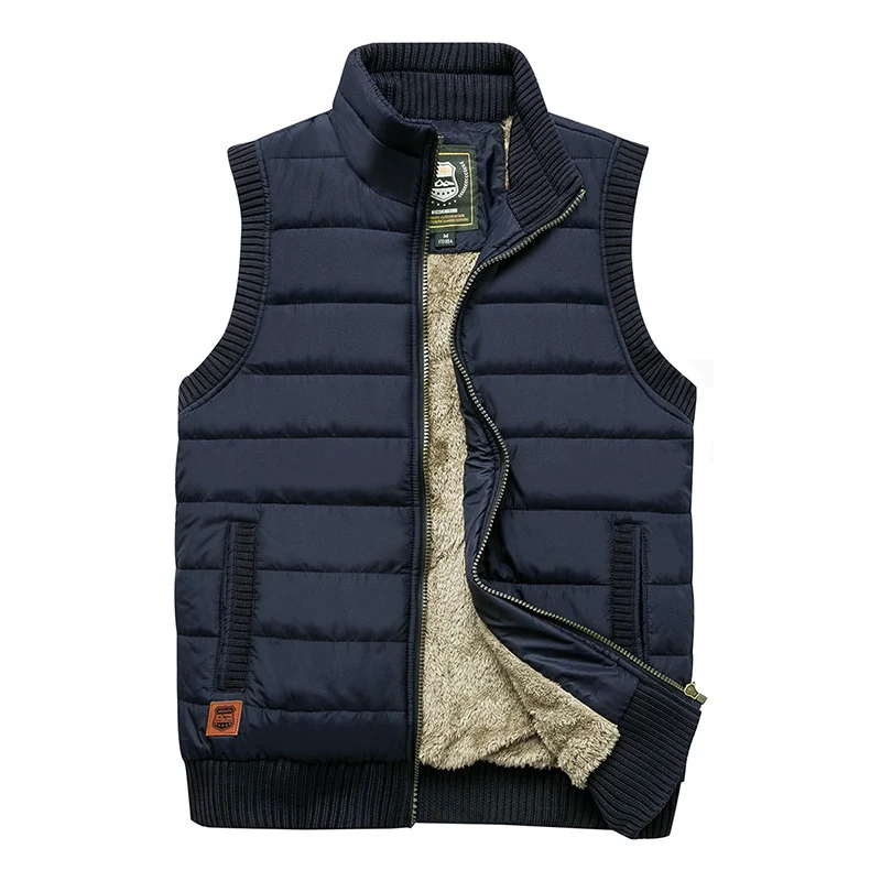 Herren Gepolsterte Thermo‑Steppweste mit Teddy‑Fleece‑Futter und Rippenbündchen Nord Taschen