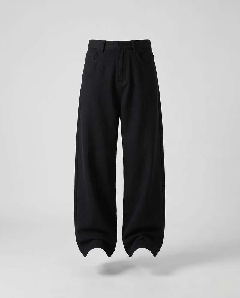 Unisex Weite Baumwollhose Nord Taschen