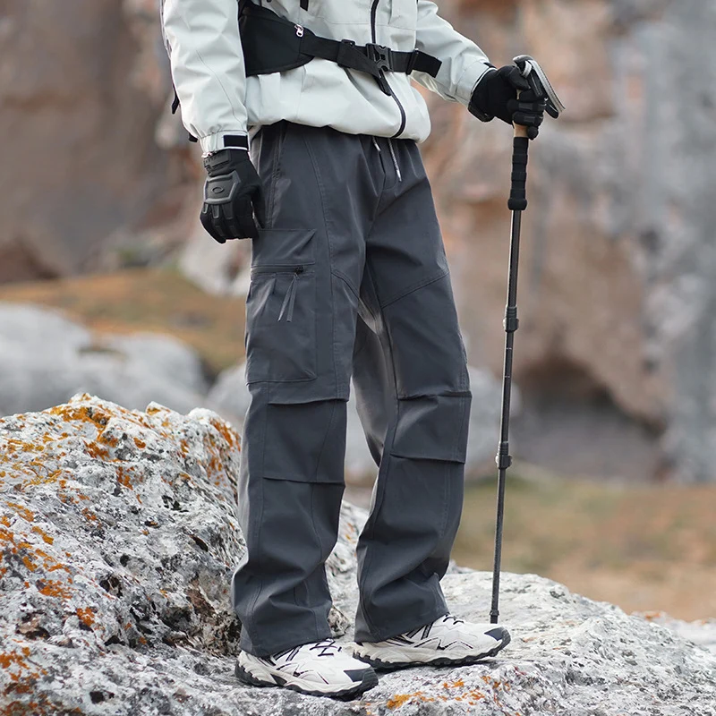 Herren Robuste wasserabweisende Trekkinghose mit Cargo-Taschen Nord Taschen