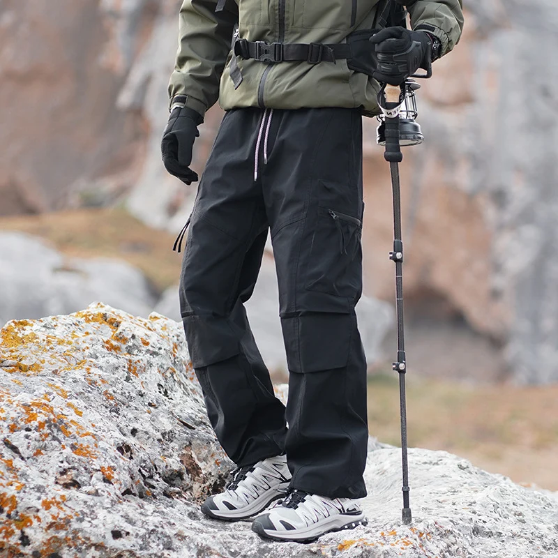 Herren Robuste wasserabweisende Trekkinghose mit Cargo-Taschen Nord Taschen