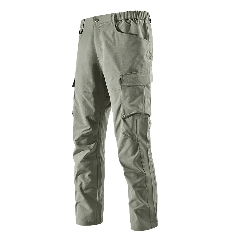 Herren Robust-konstruktive Cargo-Trekkinghose mit elastischem Bund und Mehrfach-Taschen Nord Taschen