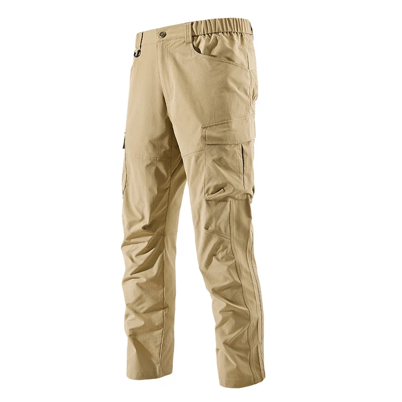 Herren Robust-konstruktive Cargo-Trekkinghose mit elastischem Bund und Mehrfach-Taschen Nord Taschen