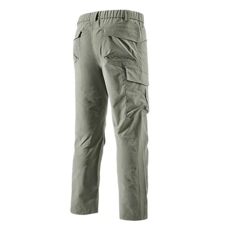 Herren Robust-konstruktive Cargo-Trekkinghose mit elastischem Bund und Mehrfach-Taschen Nord Taschen