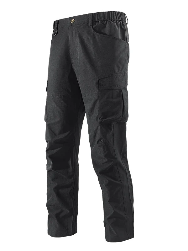 Herren Robust-konstruktive Cargo-Trekkinghose mit elastischem Bund und Mehrfach-Taschen Nord Taschen