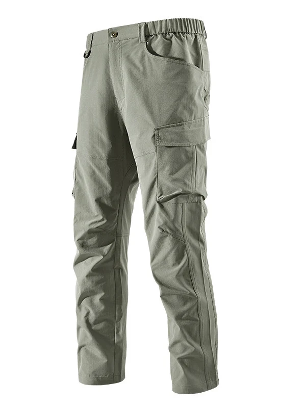 Herren Robust-konstruktive Cargo-Trekkinghose mit elastischem Bund und Mehrfach-Taschen Nord Taschen