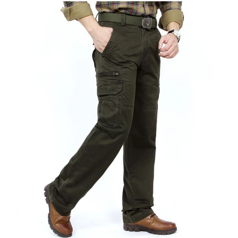 Herren Robust-elastische Canvas-Cargohose mit verstärkten Kniepartien und Multifach-Taschen Nord Taschen