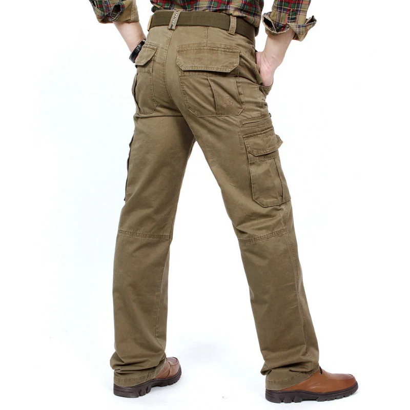 Herren Robust-elastische Canvas-Cargohose mit verstärkten Kniepartien und Multifach-Taschen Nord Taschen
