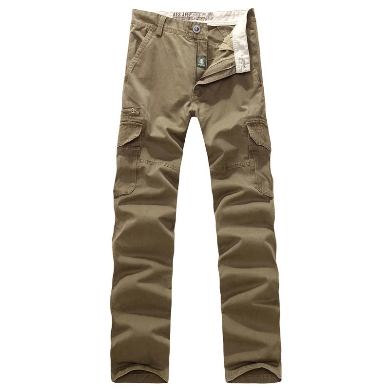 Herren Robust-elastische Canvas-Cargohose mit verstärkten Kniepartien und Multifach-Taschen Nord Taschen