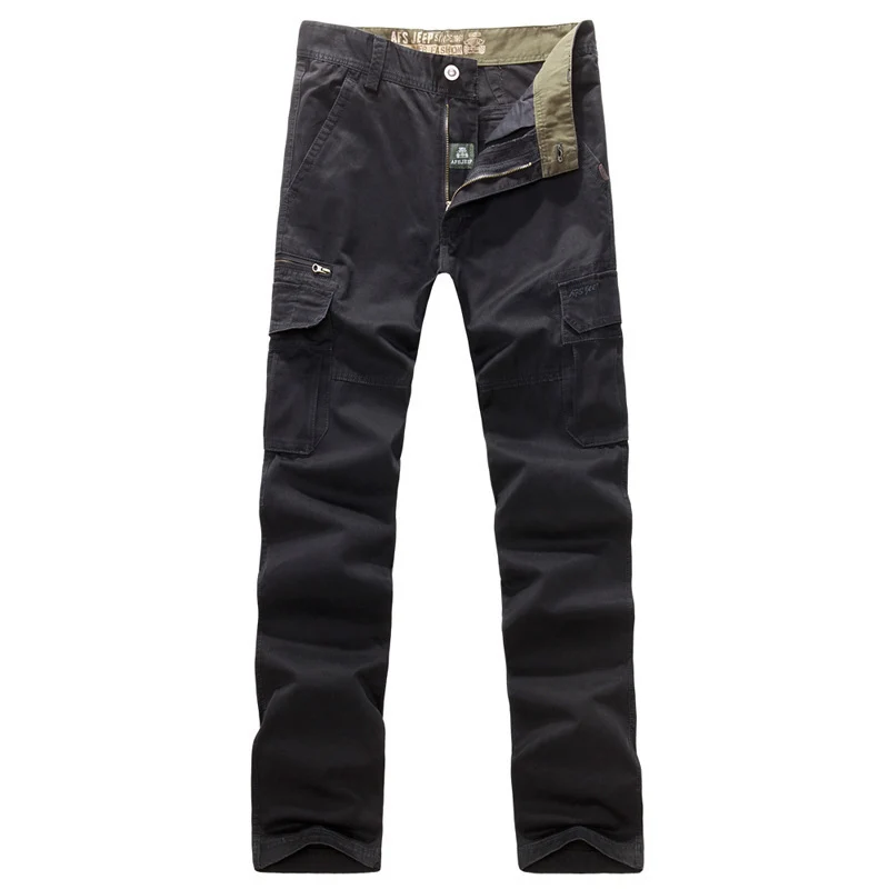 Herren Robust-elastische Canvas-Cargohose mit verstärkten Kniepartien und Multifach-Taschen Nord Taschen