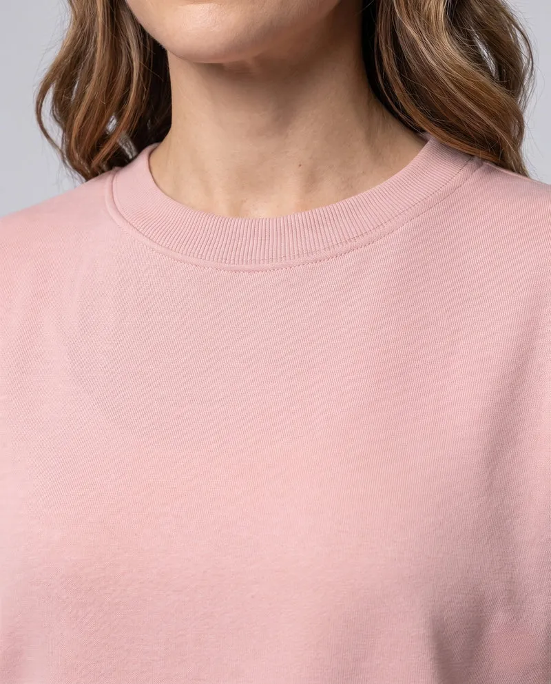 Damen Oversize Strickpullover mit Ballonärmeln und geschichtetem Saum Nord Taschen