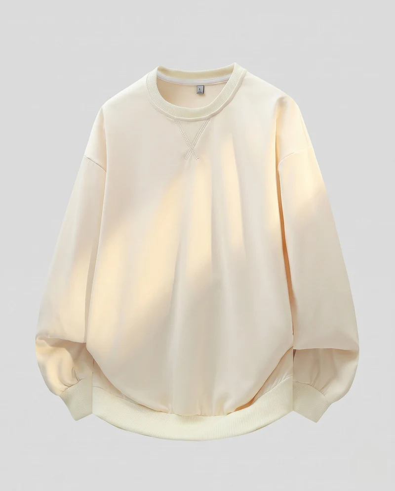 Damen Oversize Sweatshirt mit Ballonärmeln und abgerundetem Saum Nord Taschen