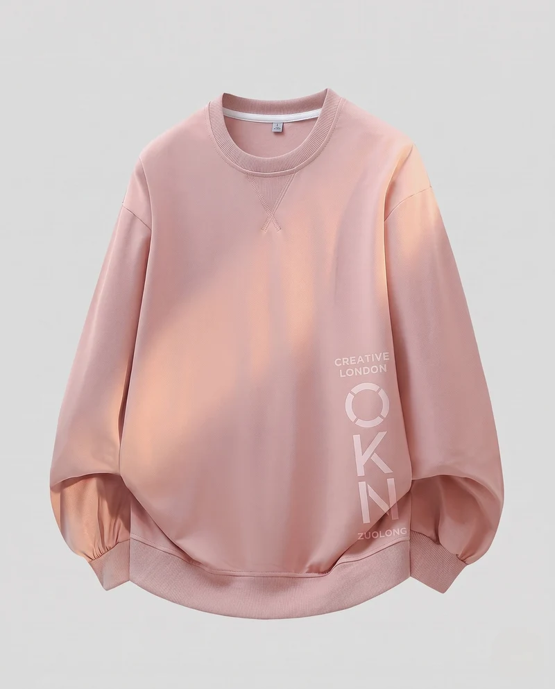 Damen Oversize Sweatshirt mit Ballonärmeln und abgerundetem Saum Nord Taschen