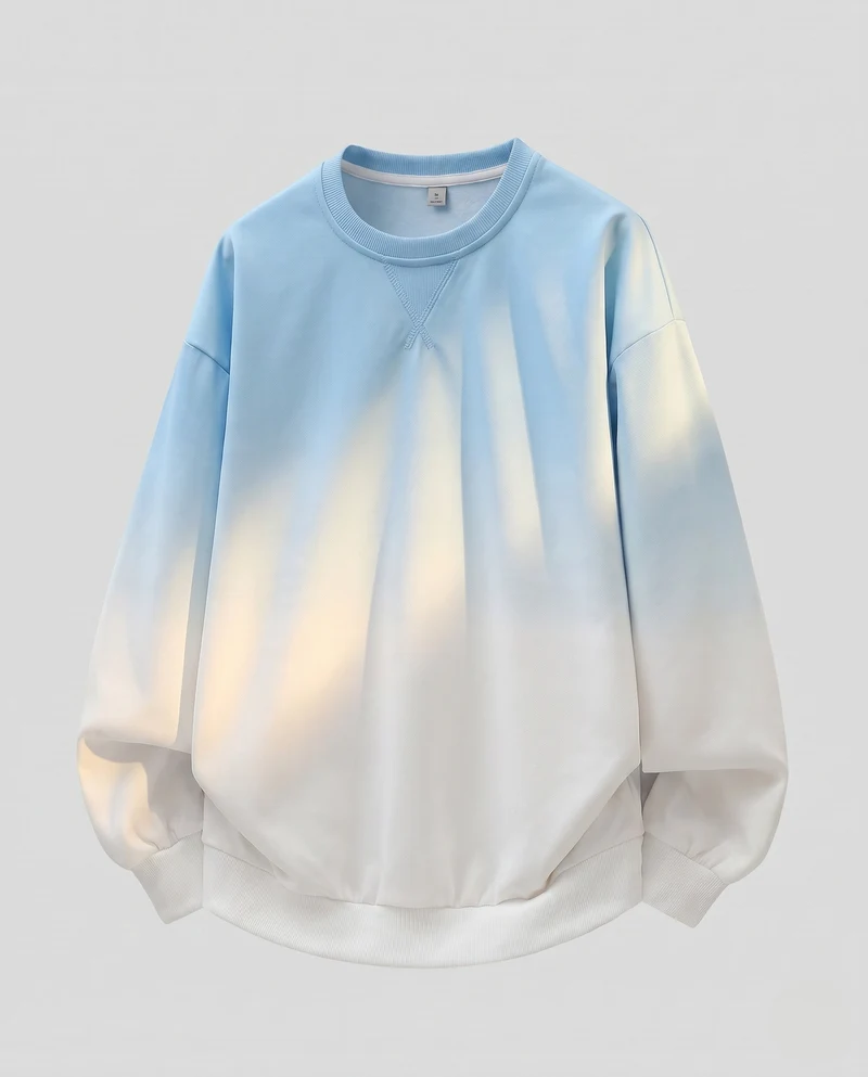 Damen Oversize Sweatshirt mit Ballonärmeln und abgerundetem Saum Nord Taschen