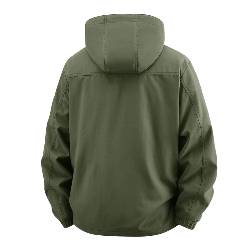 Herren Field‑Utility‑Outdoorjacke mit Kapuze, Multifach‑Taschen und Mesh‑Innenfutter Nord Taschen