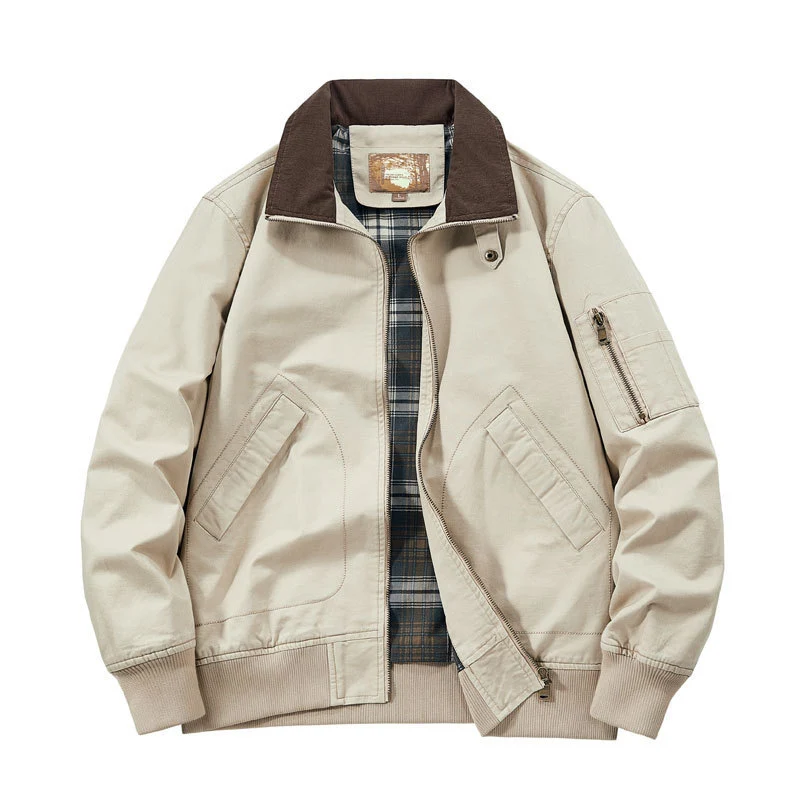 Herren Cordkragen-Fieldjacke Nord Taschen