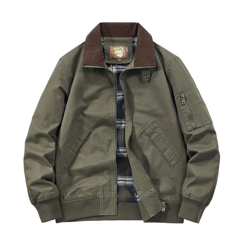 Herren Cordkragen-Fieldjacke Nord Taschen