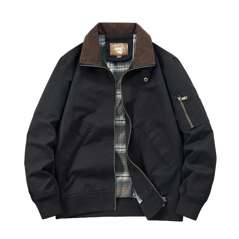 Herren Cordkragen-Fieldjacke Nord Taschen
