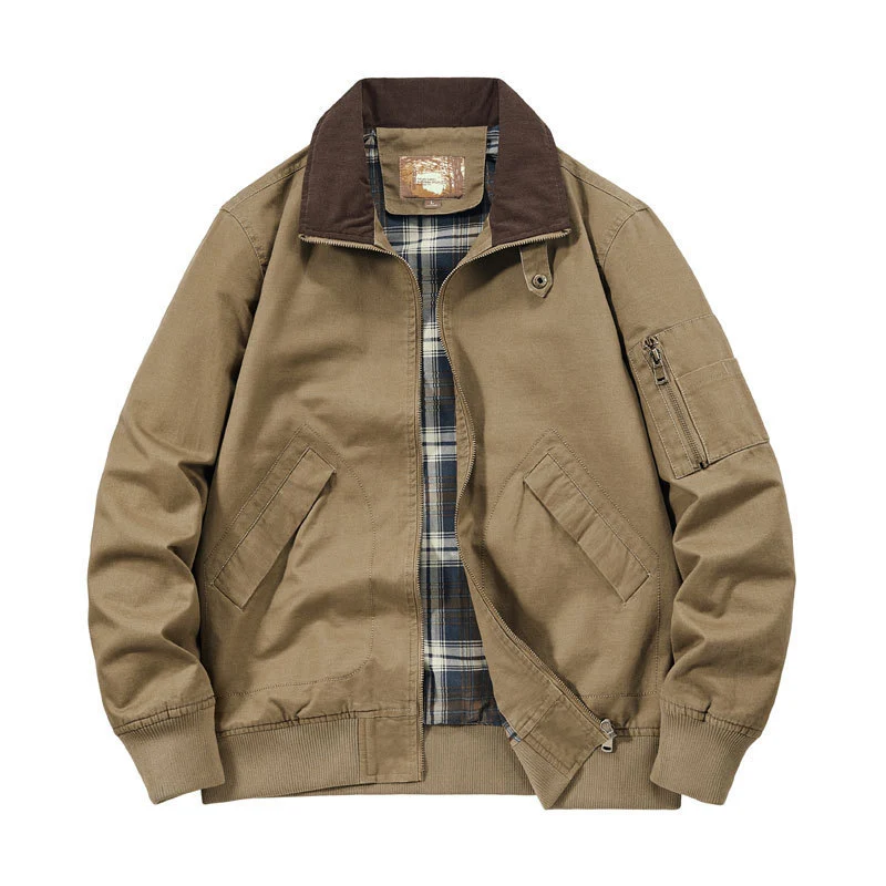 Herren Cordkragen-Fieldjacke Nord Taschen