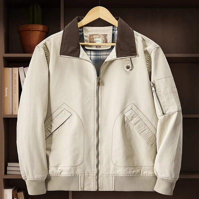 Herren Cordkragen-Fieldjacke Nord Taschen