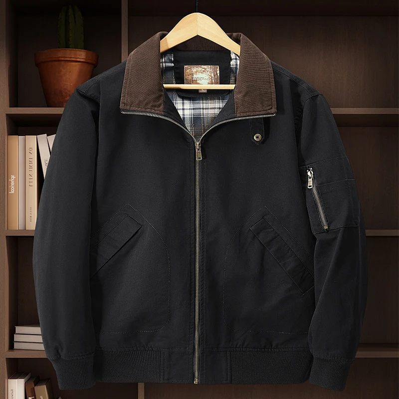 Herren Cordkragen-Fieldjacke Nord Taschen