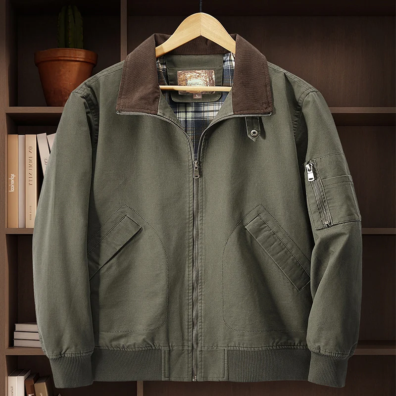 Herren Cordkragen-Fieldjacke Nord Taschen