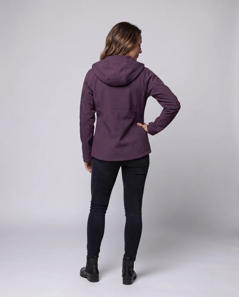 Damen Softshell-Windbreaker mit Kapuze, zwei-Wege-Reißverschluss und verstellbaren Ärmelbündchen Nord Taschen