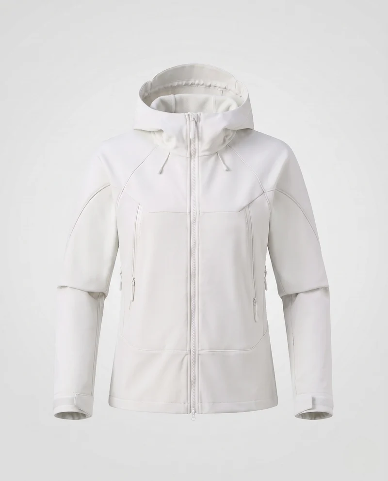 Damen Softshell-Windbreaker mit Kapuze, zwei-Wege-Reißverschluss und verstellbaren Ärmelbündchen Nord Taschen