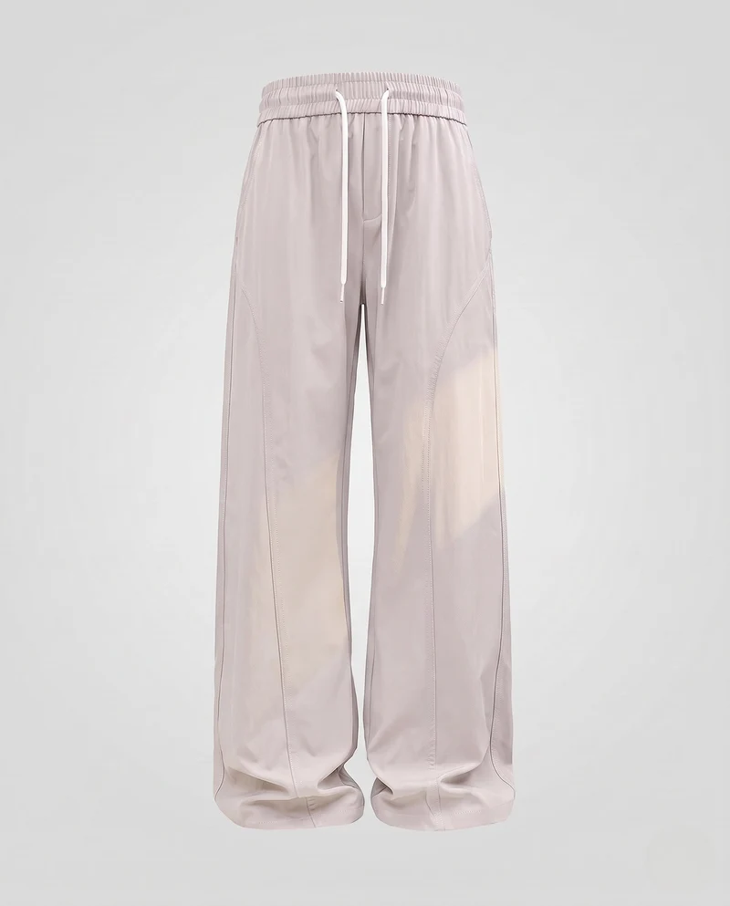 Damen weite Baggy-Hose mit Kordelzug und markanten Paneleiern Nord Taschen