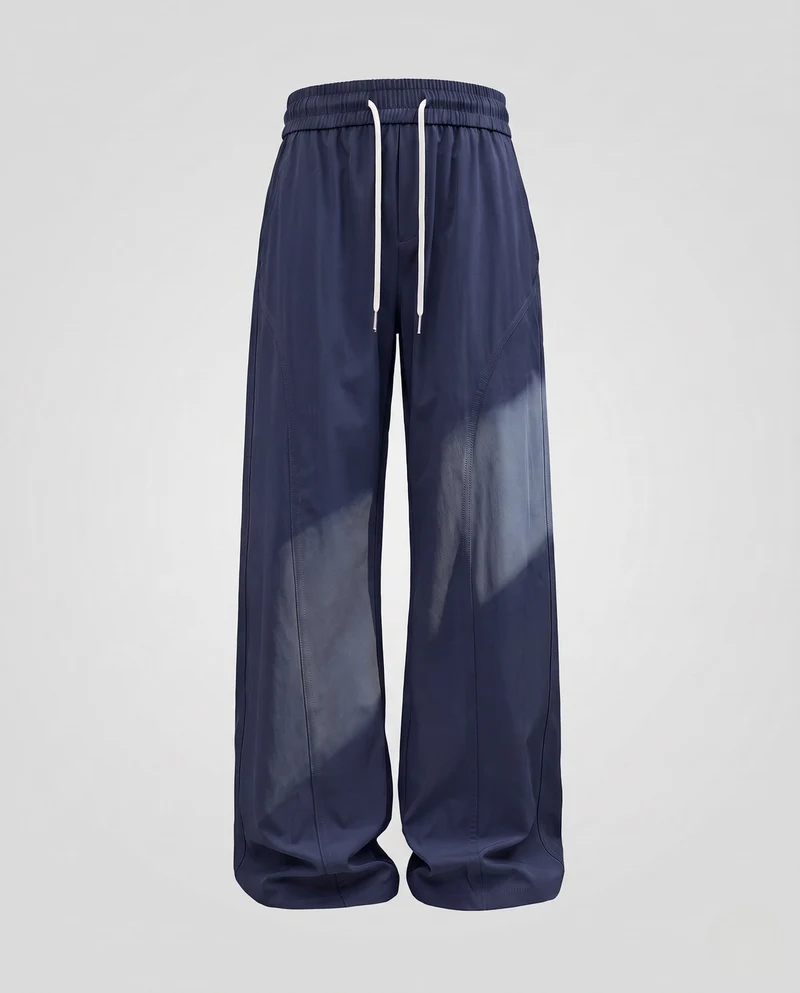 Damen weite Baggy-Hose mit Kordelzug und markanten Paneleiern Nord Taschen