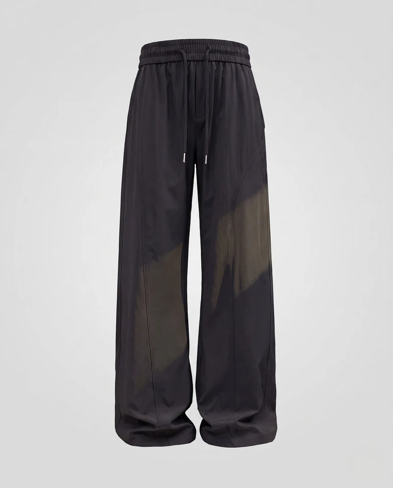 Damen weite Baggy-Hose mit Kordelzug und markanten Paneleiern Nord Taschen