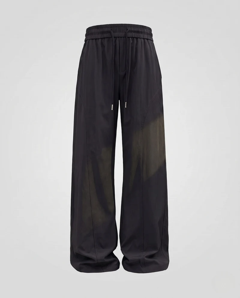 Damen weite Baggy-Hose mit Kordelzug und markanten Paneleiern Nord Taschen