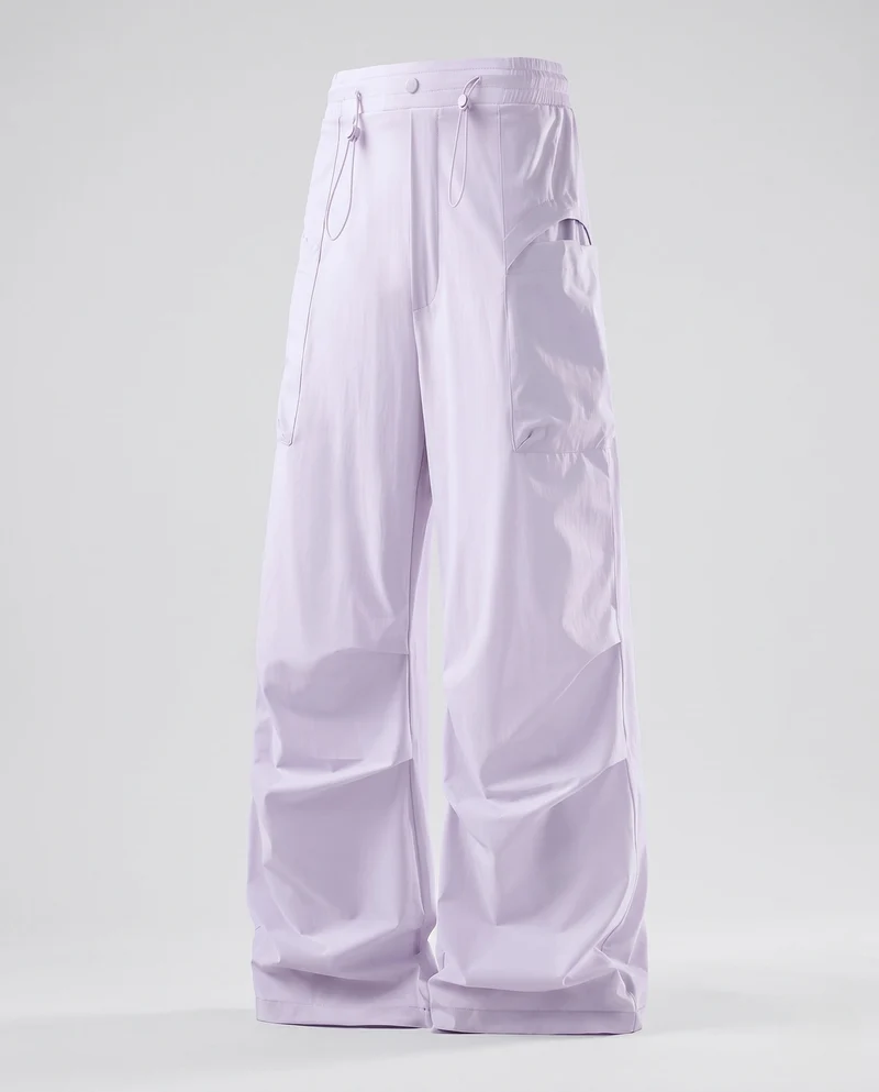 Damen Weite Cargo-Hose mit Kordelzugbund, Mehrere Taschen und Leichtgewichtigem Funktionsstoff Nord Taschen