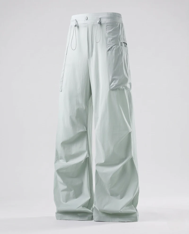 Damen Weite Cargo-Hose mit Kordelzugbund, Mehrere Taschen und Leichtgewichtigem Funktionsstoff Nord Taschen