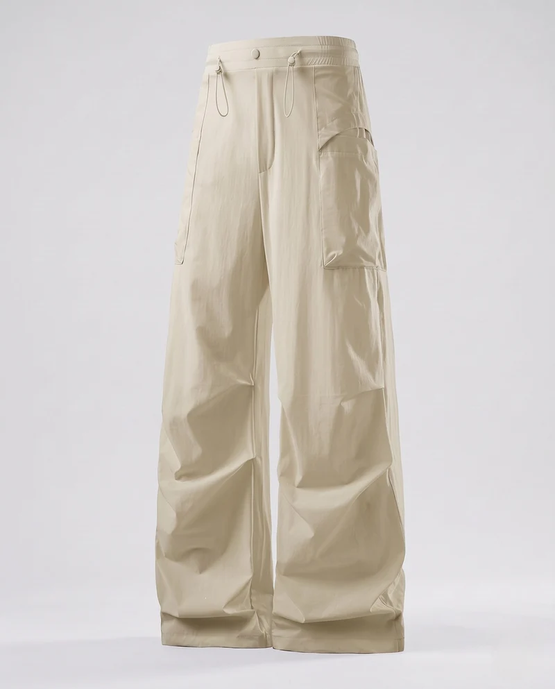 Damen Weite Cargo-Hose mit Kordelzugbund, Mehrere Taschen und Leichtgewichtigem Funktionsstoff Nord Taschen