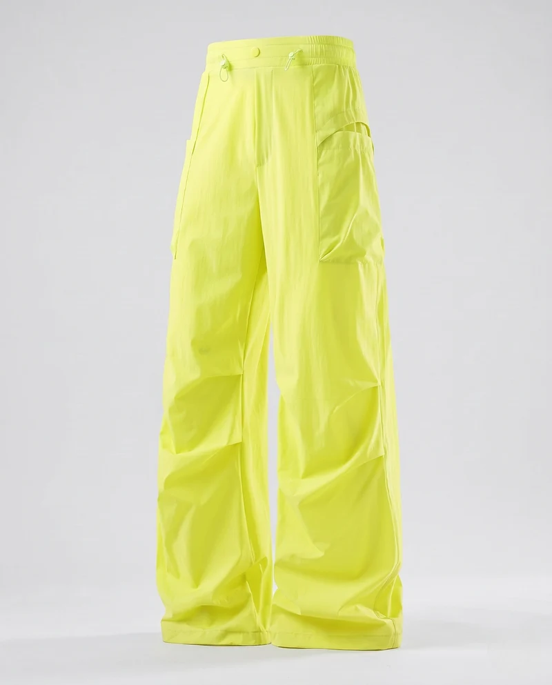 Damen Weite Cargo-Hose mit Kordelzugbund, Mehrere Taschen und Leichtgewichtigem Funktionsstoff Nord Taschen