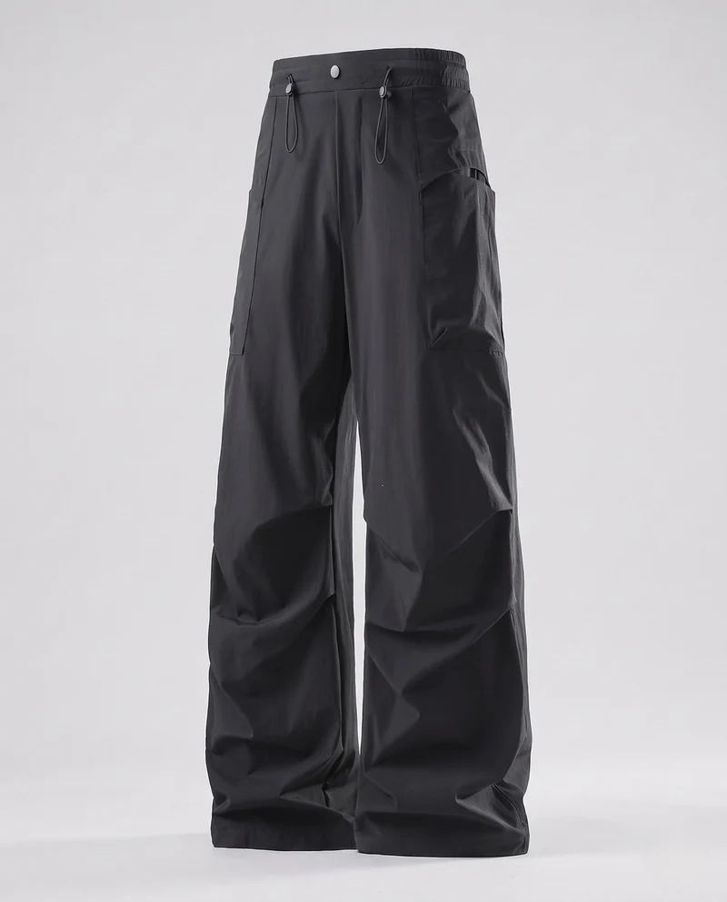 Damen Weite Cargo-Hose mit Kordelzugbund, Mehrere Taschen und Leichtgewichtigem Funktionsstoff Nord Taschen