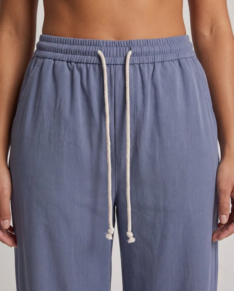 Damen lockere Cargo Freizeit-Hosen mit elastischem Bund und tiefen Klappentaschen Nord Taschen