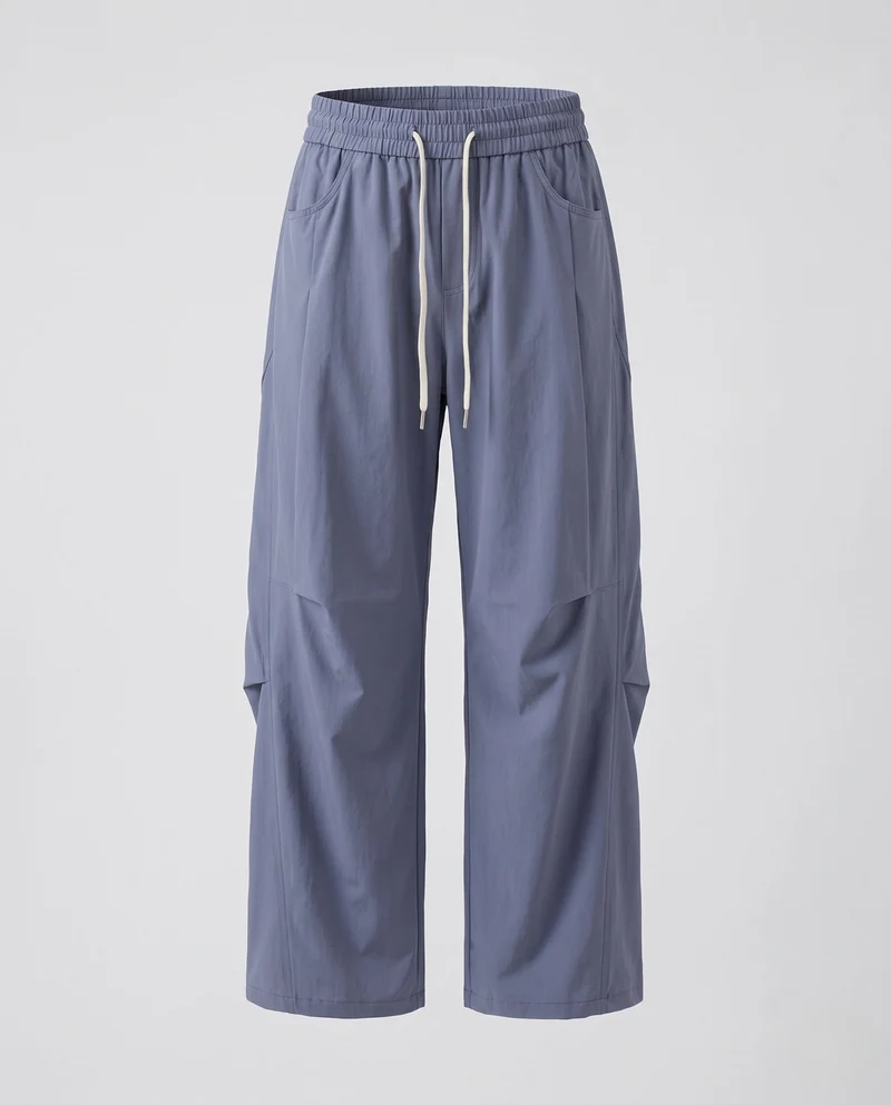 Damen lockere Cargo Freizeit-Hosen mit elastischem Bund und tiefen Klappentaschen Nord Taschen