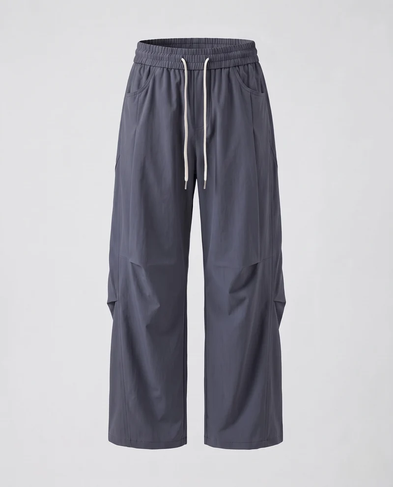Damen lockere Cargo Freizeit-Hosen mit elastischem Bund und tiefen Klappentaschen Nord Taschen