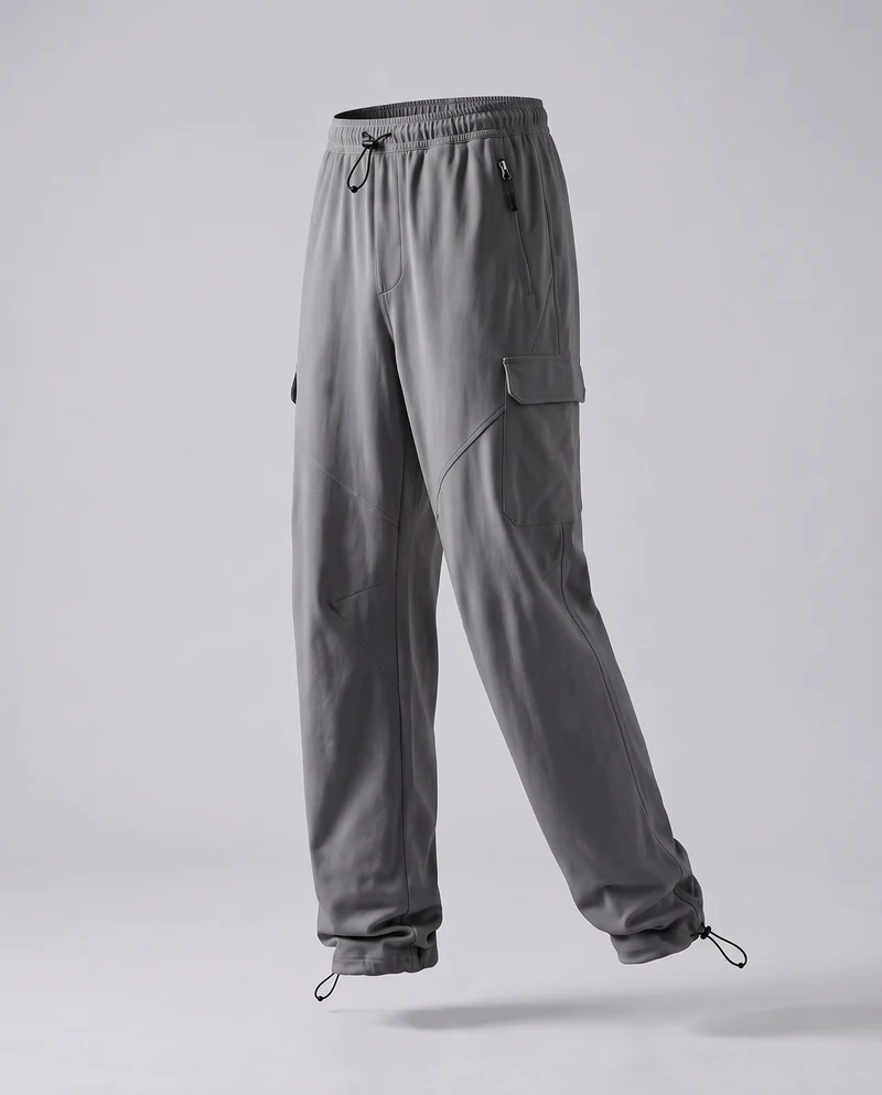 Frauen Weite Leinenlook Palazzo-Hosen mit Drawstring-Taille & Fließender Silhouette Nord Taschen