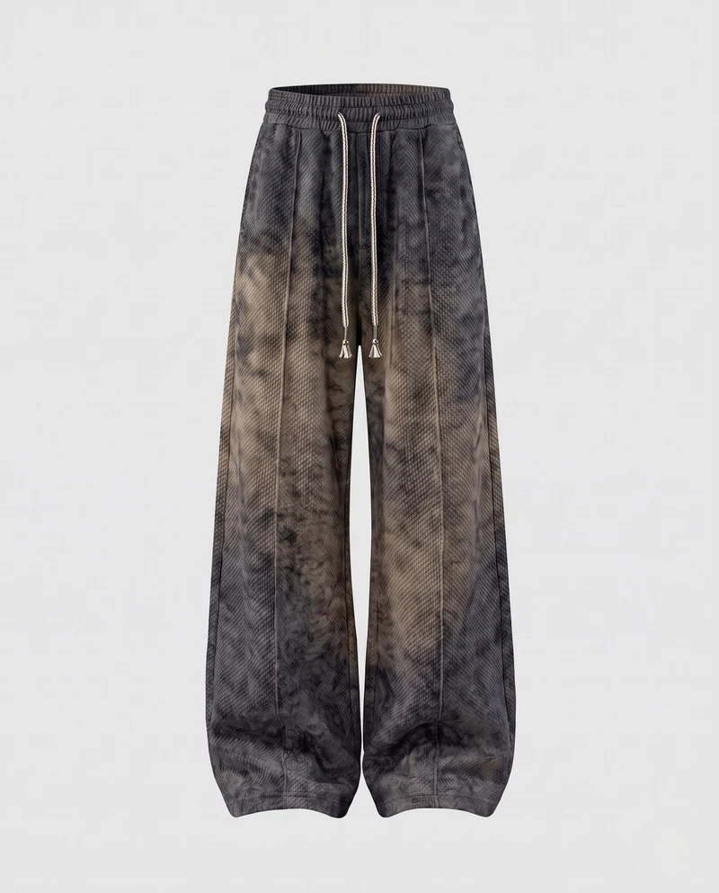 Damen Weite Plüsch-Fleece-Loungehosen mit Elastischem Bund und Patten-Tasche Nord Taschen