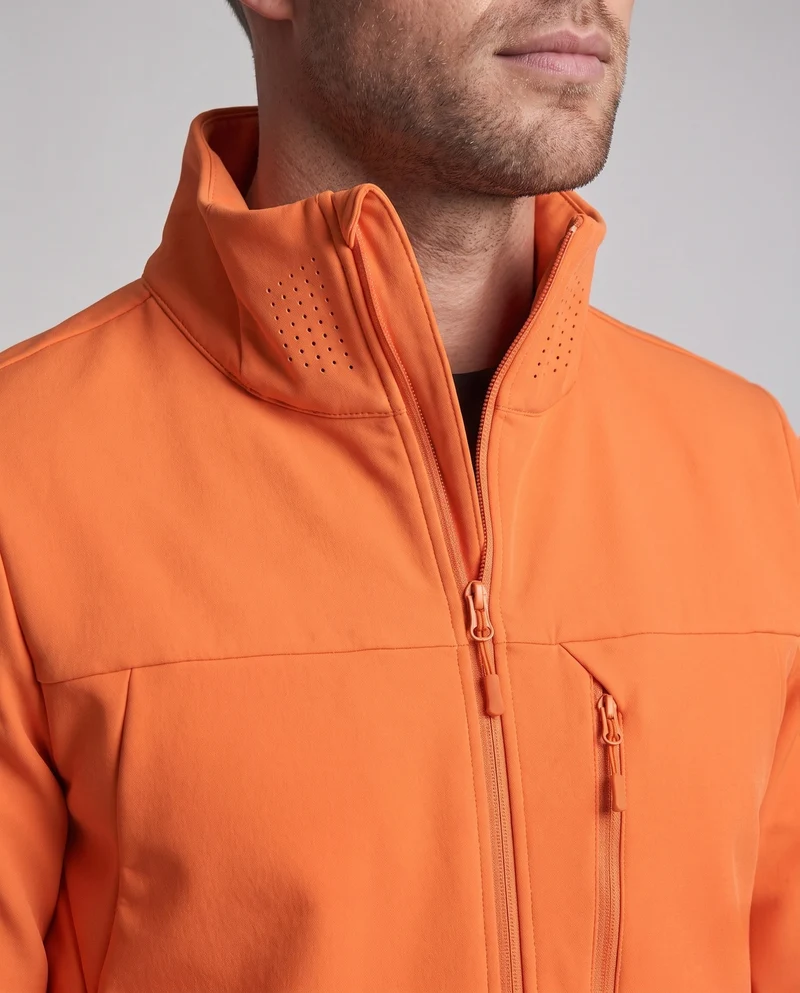 Herren Atmungsaktive Softshell-Jacke mit Ergonomischer Kapuze, Reißverschluss-Brusttasche & Verlängertem Rückenbund Nord Taschen