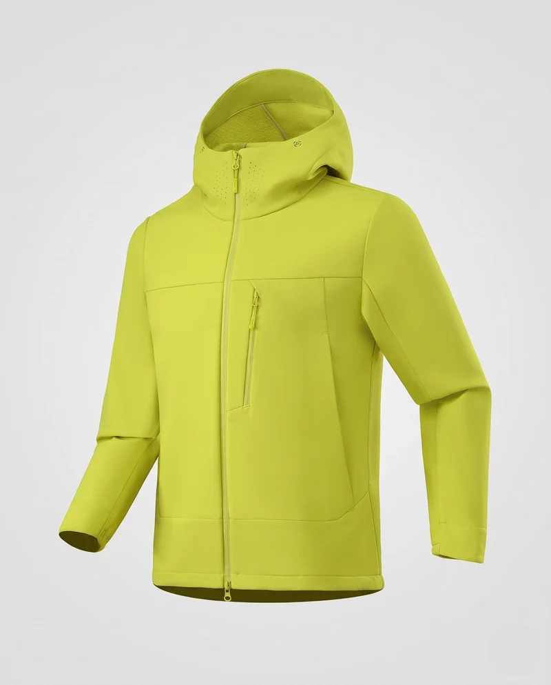 Herren Atmungsaktive Softshell-Jacke mit Ergonomischer Kapuze, Reißverschluss-Brusttasche & Verlängertem Rückenbund Nord Taschen