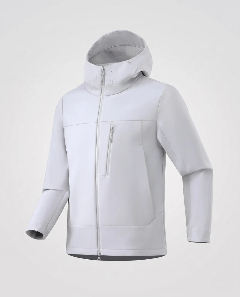 Herren Atmungsaktive Softshell-Jacke mit Ergonomischer Kapuze, Reißverschluss-Brusttasche & Verlängertem Rückenbund Nord Taschen