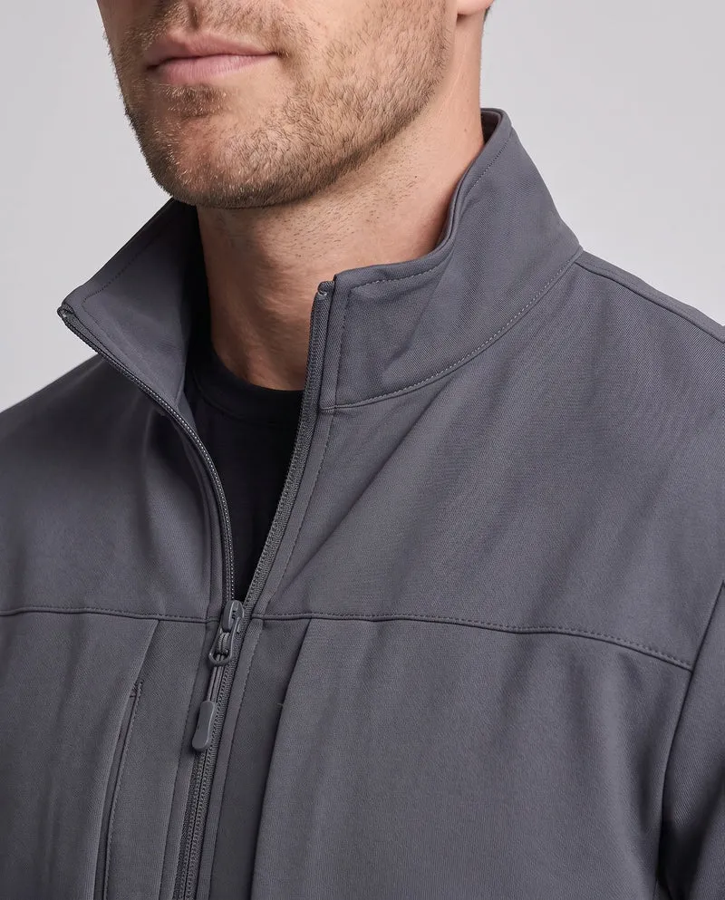 Atmungsaktives Softshell-Training-Set für Herren mit Stehkragen, elastischem Bund und Reißverschlusstaschen Nord Taschen