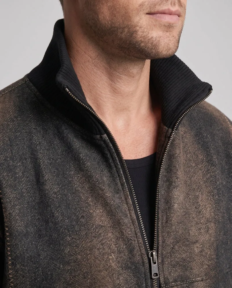 Oversized Herren Bomber Set mit Stehkragen Teddy-Futter und lockerer Jogginghose Nord Taschen